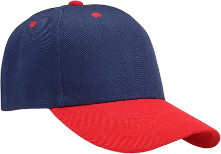 Falari Wholesale Bulk Lot 12-Pack Baseball Cap Adjustable Size Plain Blank Solid Color