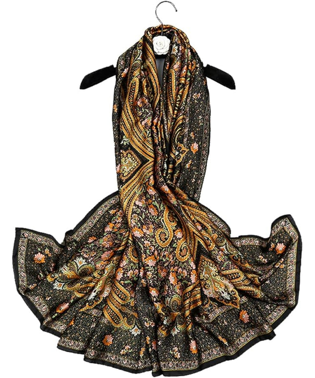 Fashion Scarves Scarf 100% Silk Feeling Scarf Silk Like Scarves Long Lightweight Sunscreen Shawls for Women
