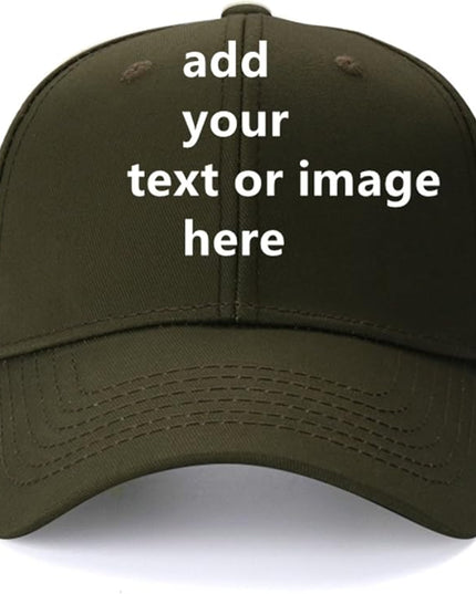 Custom Baseball Cap with Your Text for Men Women,Personalized Adjustable Trucker Caps Casual Sun Peak Hat for Gifts