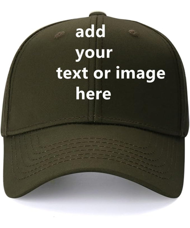 Custom Baseball Cap with Your Text for Men Women,Personalized Adjustable Trucker Caps Casual Sun Peak Hat for Gifts