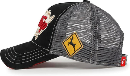 ililily Premium Road Trip Vintage Distressed Snapback Trucker Hat Baseball Cap