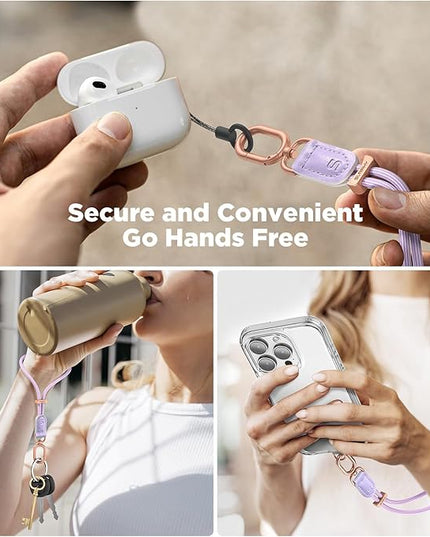SURPHY Phone Wrist Strap, Keychain Wristlet, Phone Strap Charm with Tether Tab, Cellphone Lanyard Wrist, Key Chain for Women