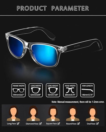 Joopin Square Sunglasses Polarized UV Protection Trendy Designer Sun Glasses Men Women