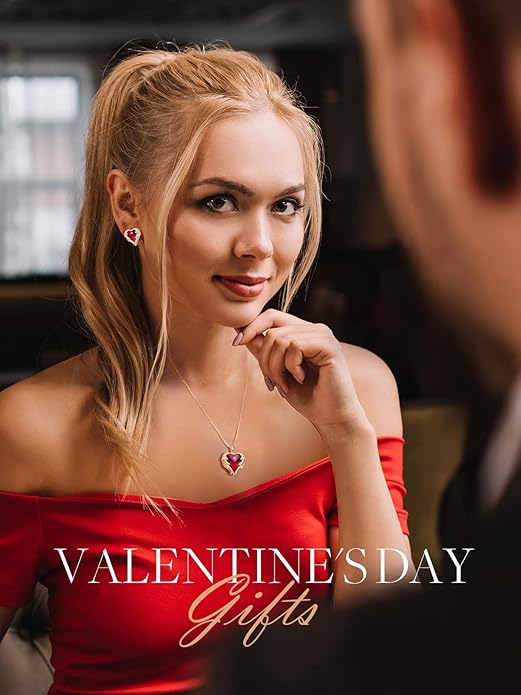 CDE Christmas Gifts for Women Angel Wings Necklace for Women with Birthstone, Love Heart Silver Tone/Gold Tone Pendant, Ideal Anniversary or Birthday Jewelry Gifts for Wife Girlfriend Her