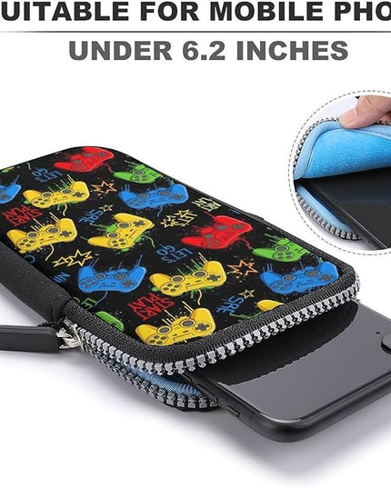 Unisex Small Crossbody Bags, Women Men Portable Adjustable Crossbody Phone Wallet Pouch