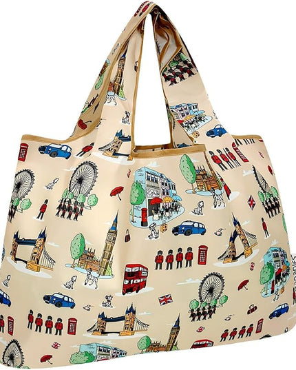 allydrew Large Foldable Tote Nylon Reusable Grocery Bags