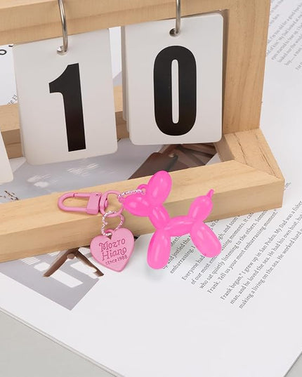 Balloon Dog Keychain Cute Bag Charm Handbag Purse Key Accessories