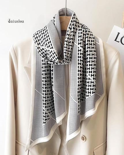 Purse Scarf For Handbags Head Scarves For Women's Hair Bags Scarfs Long Skinny Scarves Fashion Silky