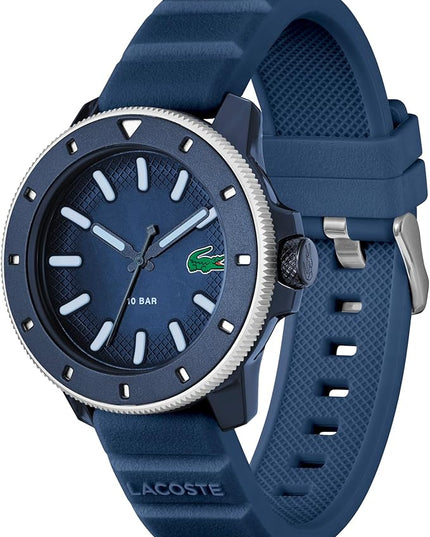 Lacoste.12.12 Scuba Men's 3H Quartz Watch, Silicone Strap - Modern, Classic Timepiece - Gift for Him, 43mm