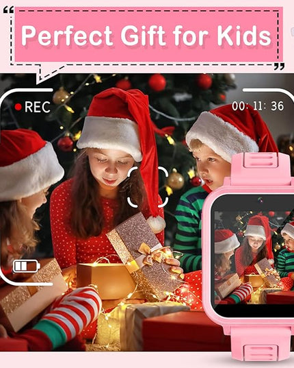 Smart Watch for Kids, Toddler Watch Toys with 39 Games Camera Video Recorder Music Alarm Calculator Calendar Stopwatch Flashlight Pedometer Birthday Gift Toys for 3-12 Year Old Boys and Girls (Pink)