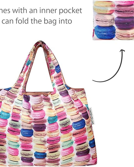allydrew Large Foldable Tote Nylon Reusable Grocery Bags