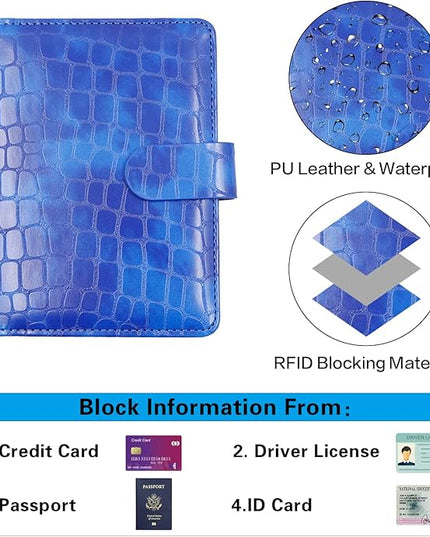 Melsbrinna Premium Leather Passport Holder Covers Case, Waterproof Rfid Blocking Travel Wallet Passport Holder with Pen Holder, Cute Passport Book for Women/Men