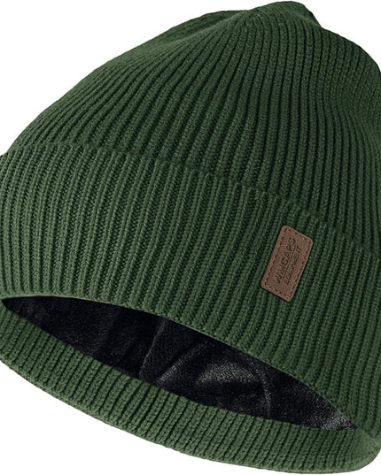 Wmcaps Winter Beanie for Men Women, Fleece Lined Beanie Soft Warm Knit Hat Ski Stocking Cuffed Cap