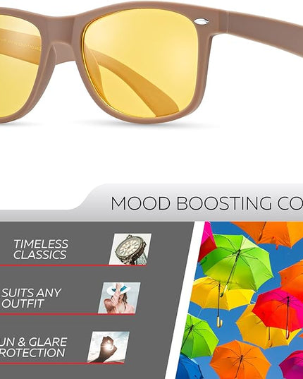 Retro Rewind Polarized Sunglasses for Men and Women - UV Protection Classic Sun Glasses