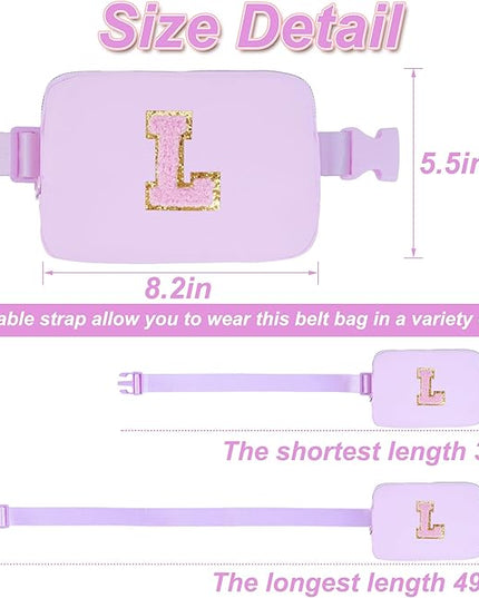 Uygafly Birthday Gifts for Women,Birthday Gifts Idea for Her Friends Female Teacher | Personalized Fanny Pack Belt Bag Crossbody Bags for Women Girls,Cute Teen Trendy Stuff | Lavender,L