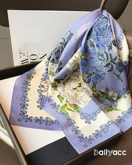 Dailyacc Hair Bandanas Scarf For Women Lightweight Fashion Neck Silk Satin Head Scarves For Sleeping Handbags Scarf