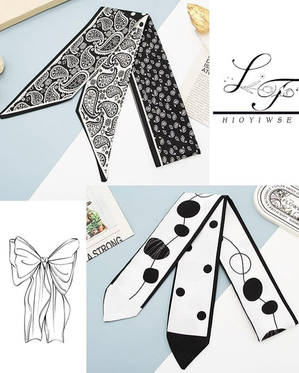 Purse Scarf Handbags For Women Skinny Hair Neck Accessories Scarves With Bag Scarfs Handle Fashion Lightweight
