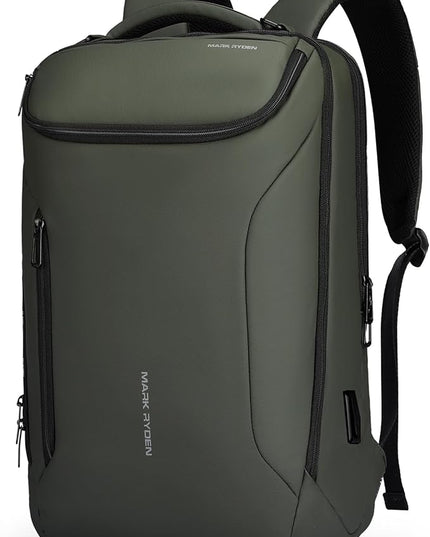 MARK RYDEN Business Backpack for Men, Waterproof High Tech Backpack with Sport Car Shape Design and USB Charging Port, Travel Laptop Backpack Fits 17.3 Inch Notebook