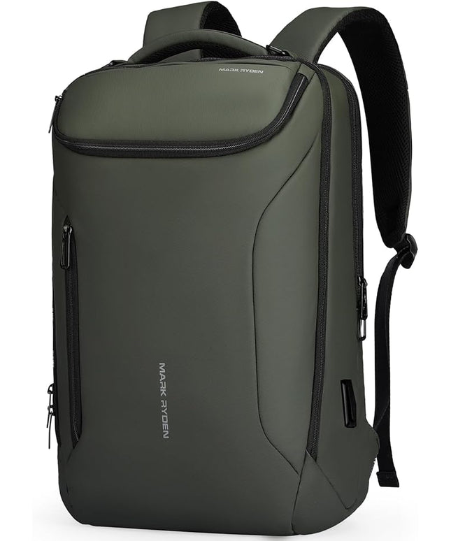 MARK RYDEN Business Backpack for Men, Waterproof High Tech Backpack with Sport Car Shape Design and USB Charging Port, Travel Laptop Backpack Fits 17.3 Inch Notebook