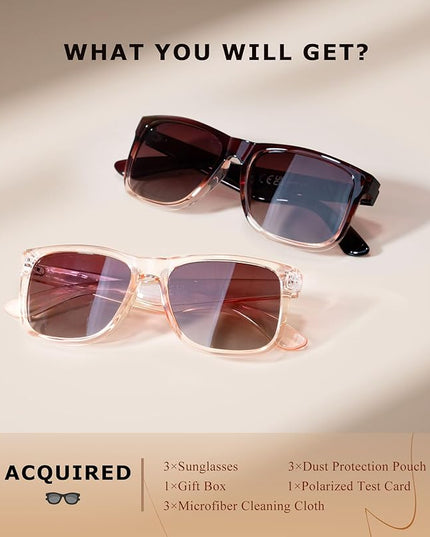 Sunglasses-women Polarized Sunglasses-womens: Trendy Sun Glasses polarized UV400 Protection Fashion Sun glasses
