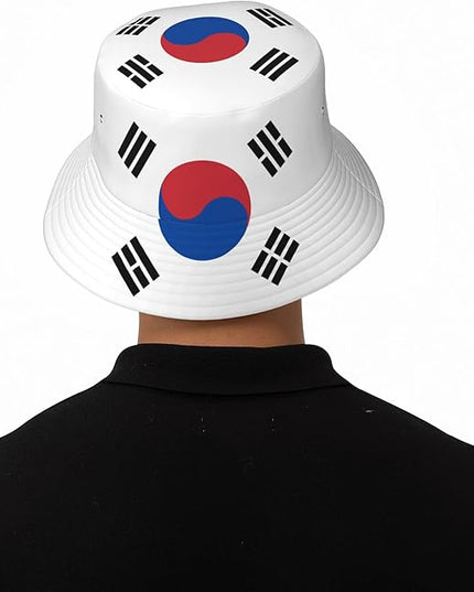 Funny Flag Bucket Hat for Men Women, Fisherman Hats Packable Fashion Sun Cap for Travel Outdoor Beach Boys Girls