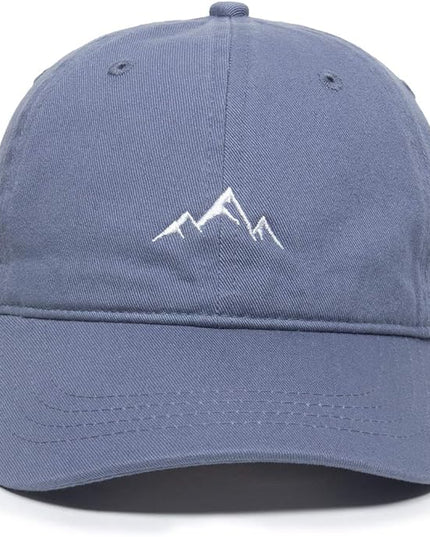 Outdoor Cap -Adult Mountain Dad Hat-Unstructured Soft Cotton