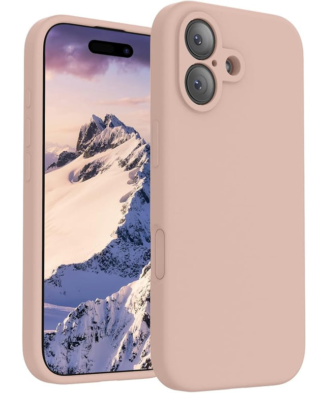 FireNova Magnetic for iPhone 17 Case, Compatible with MagSafe, [Integrated Silicone Camera Control Button] [Camera Protection] Anti-Scratch Microfiber Lining Phone Case, 6.3", Pinksand