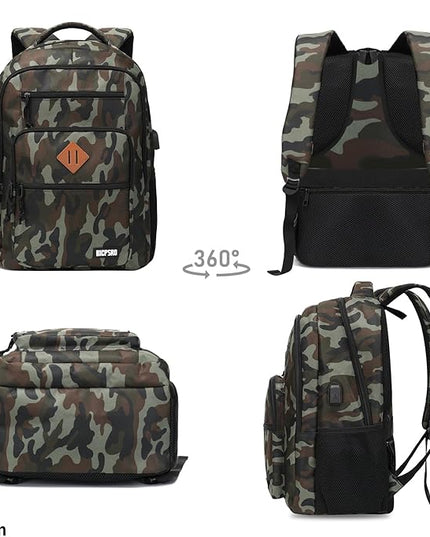 Classic Backpack for Men Women, School Backpack for Girls Boy Teens,15.6 Inch Laptop Bookbag with USB Charger for College High School Work Business Computer Book Bag,mochilas para hombres