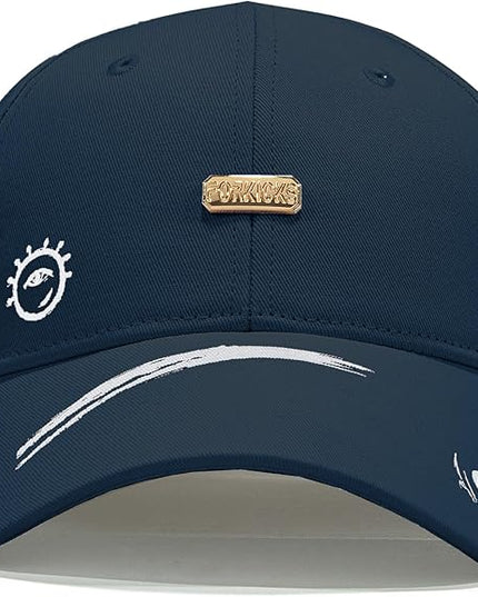 Trendy Unisex Graffiti Baseball Cap, Adjustable Cotton Baseball Cap for Men & Women, Athletic Streetwear Hat