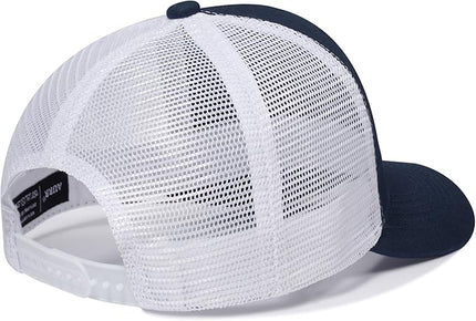 AURR American Flag Trucker Hat, Patriotic Baseball Cap for Men & Women, Breathable Mesh Adjustable Snapback, USA Flag Patch