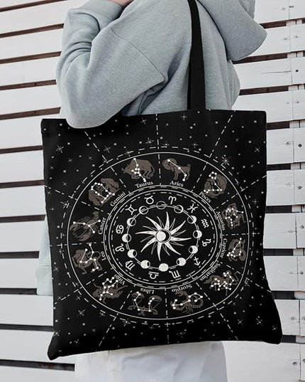 Horaldaily Canvas Tote Bag,Reusable Shoulder Tote Bag for Women Lady Casual Vacation, Shopping, Work, Gym