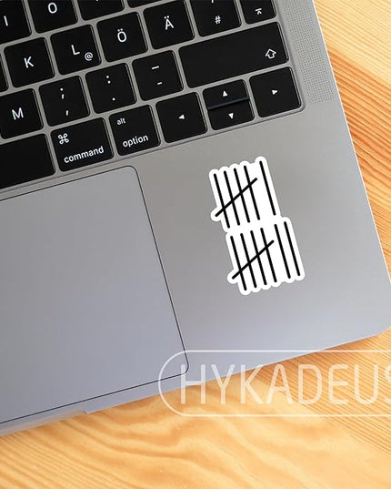 (3Pcs) Funny Six Seven 67 Meme Tally Marks Stickers Teacher Student Humor 6 7 Numbers Vinyl Decals Gen Alpha Design Waterproof for Laptop, Water Bottle, Tumbler, 3" x 1.7"