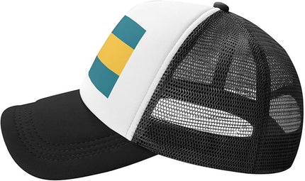Cute Flag Baseball Cap for Men Women Mesh Trucker Hat Adjustable Patriotic Snapback Baseball Hat for Sports Running