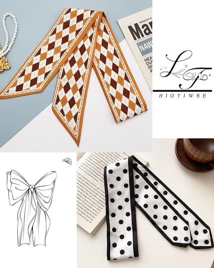 Purse Scarf Handbags For Women Skinny Hair Neck Accessories Scarves With Bag Scarfs Handle Fashion Lightweight