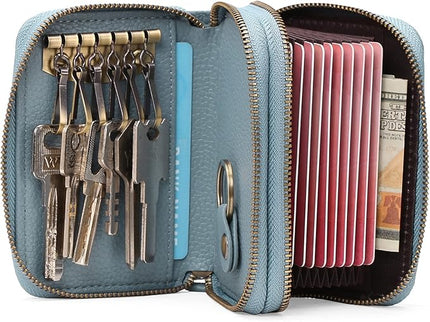 GOIACII Small Genuine Leather Wallet for Women, RFID Blocking Credit Card Holder Wallet
