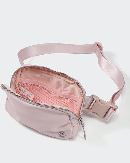 Pander Unisex Belt Bag Fanny Pack for Women with Adjustable Strap, Small Waist Pouch for Workout Running Traveling Hiking