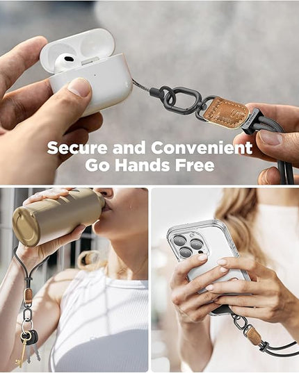 SURPHY Phone Wrist Strap, Keychain Wristlet, Phone Strap Charm with Tether Tab, Cellphone Lanyard Wrist, Key Chain for Women