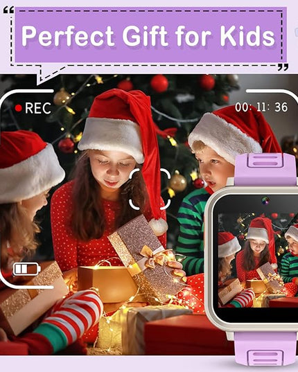 Kids Smart Watch Girls Ages 4-12, Smart Watch for Kids with HD Touch Screen 39 Games Camera Video Alarm Music Pedometer Flashlight 12/24 hr Educational Toys Birthday Gifts for Girls Age 6 7 8 9 10