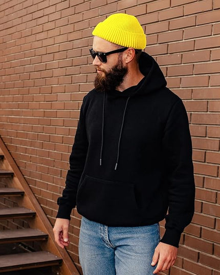 ROYBENS Swag Wool Knit Cuff Short Fisherman Beanie for Men Women, Winter Warm Hats