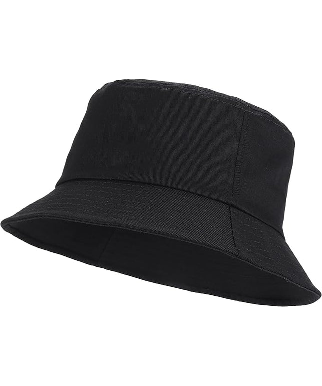 Umeepar Unisex Cotton Packable Bucket Hat Sun Hat Plain Colors for Men Women