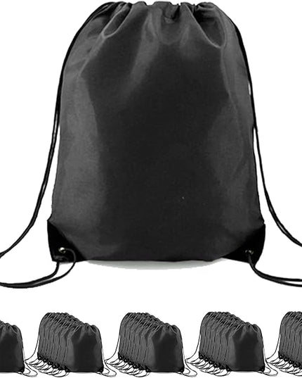 BeeGreen Drawstring Backpack Bags 20,30,50 Packs Reflective String Bags for Gym Sport Trip Cinch Sack DIY for Women Men