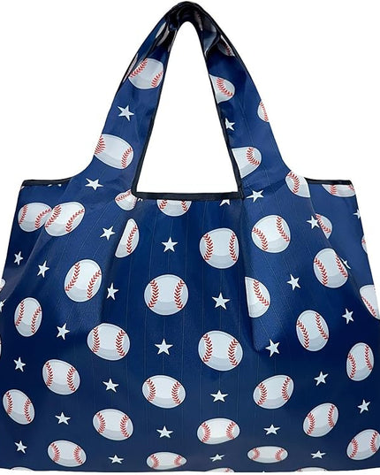 allydrew Large Foldable Tote Nylon Reusable Grocery Bags