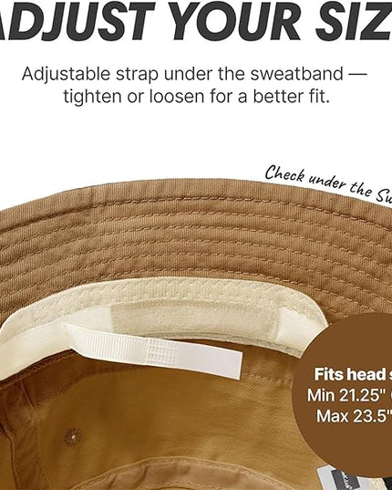 Hot Summer Bucket Hat - Trendy Cotton Sun Hat for Beach, Golf, Fishing - Fun Outdoor Vacation Boonie for Men and Women