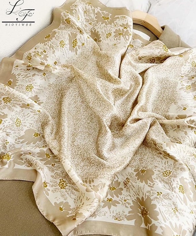 Satin Bandanas Head Scarf For Women Hair Scarves Accessories Lightweight Fashion Wrap Neck Silk Sleeping Headscarf