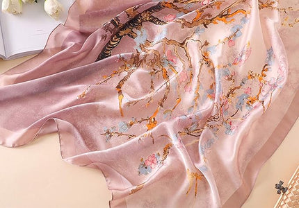 Silk Scarf Mulberry Silk Fashion Scarves Long Lightweight Shawl Wrap …
