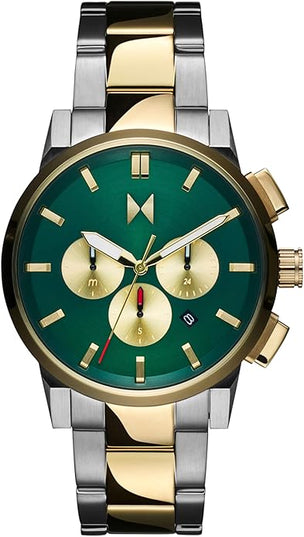 MVMT Chrono II Men’s Chronograph Watch – Ceramic Bracelet, Water Resistant, Minimalist Timepiece, Gift for Him