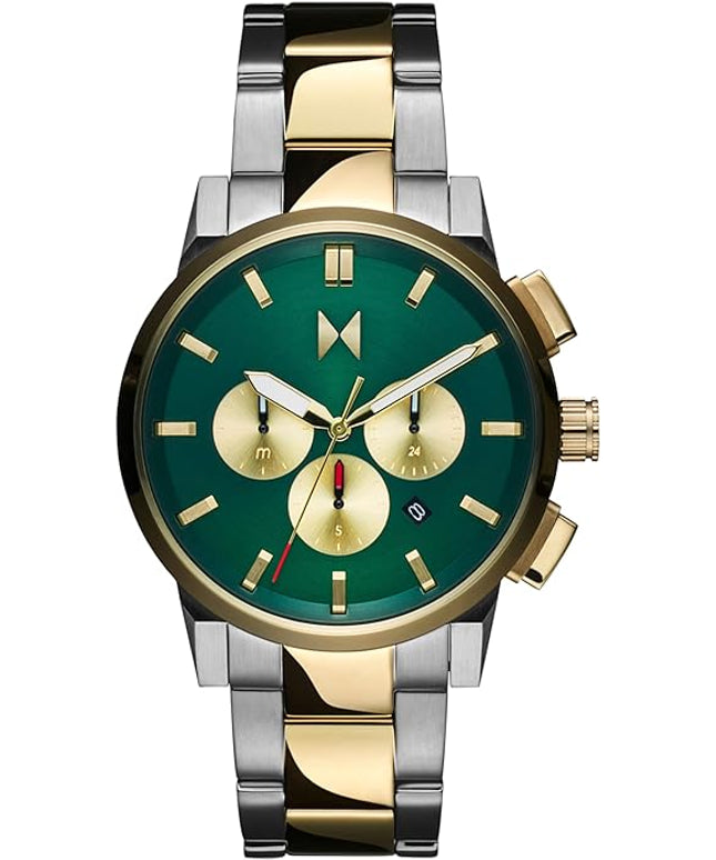 MVMT Chrono II Men’s Chronograph Watch – Ceramic Bracelet, Water Resistant, Minimalist Timepiece, Gift for Him