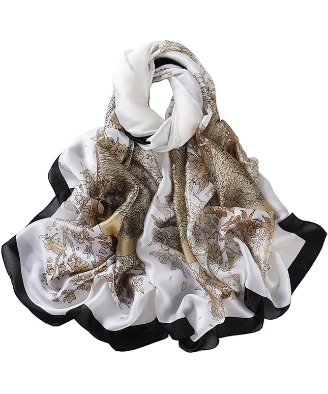 Silk Scarf Mulberry Silk Fashion Scarves Long Lightweight Shawl Wrap …