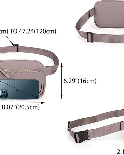 UTO Fanny Pack for Women Crossbody Trendy Fashion Belt Purse Chest Waist Hip Bumbag for Outdoor Shopping Travel Hiking