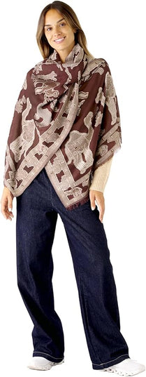 Scarf for Women Spanish Design Elegant Long Shawl Scarves for Summer Fall